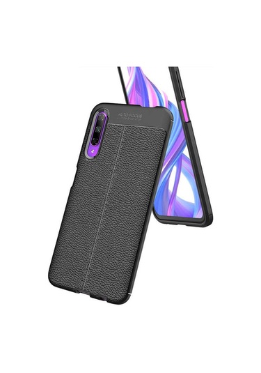 Huawei P Smart Pro 2019 Kılıf Deri Tarzı Niss Silikon Case