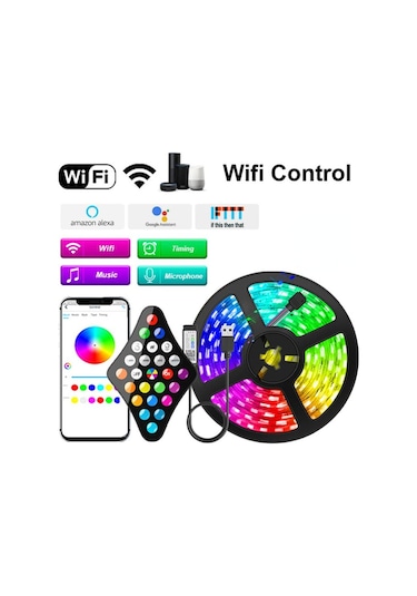 Rgb 5050 Dc 5v Led Işıklar Usb Led Şerit Işıklar Wifi Bluetooth 5050 Neon Rgb Bant Diy Tv Arka Işıkları Led Aydınlatmalar 56669228