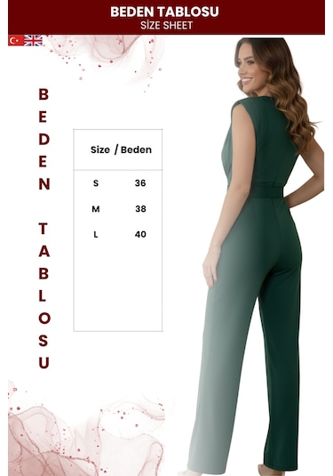 Zedefx Kadın Kolsuz Sandy Tulum Yeşil