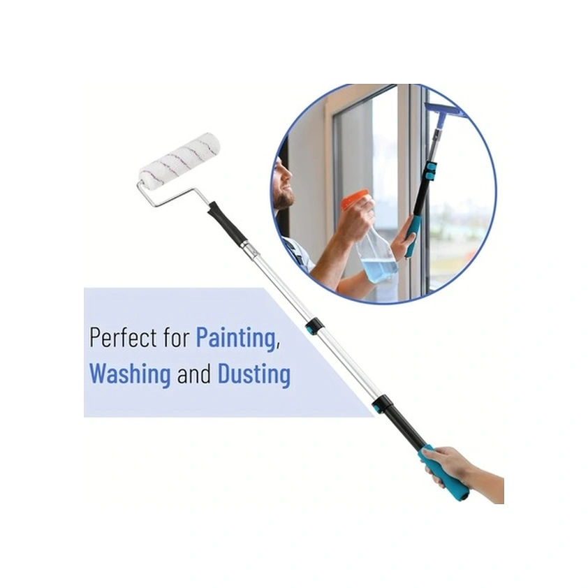 Trendooze Sarı 90 Cm Metal Uzatmalı Boya Rulosu, Dayanıklı Pencere Temizlik Aparatı Diğer