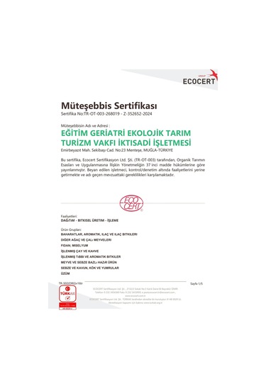 Eget Saf Organik Lavanta Suyu 500 ML