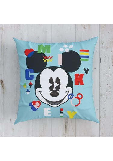 Taç Lisanslı Kırlent Mickey Funny 40x40