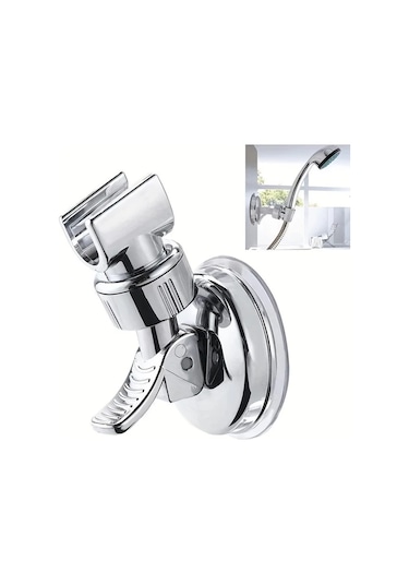 Oldfriend Gümüş 360 Derece Ayarlanabilir Kendinden Yapışkanlı Duş Başlığı Tutucu Diğer