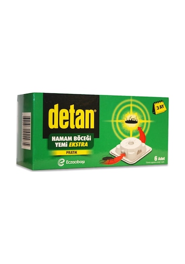 Detan Hamam Böceği Yemi Ekstra 6 Adet
