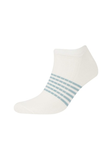 Defacto Erkek 3lü Pamuklu Patik Çorap D9947axnswt1 Beyaz