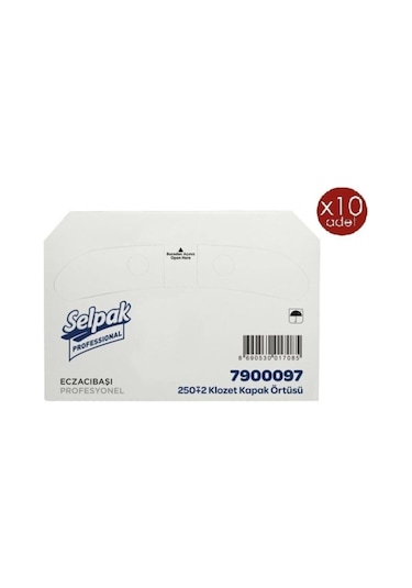 Selpak Professional Selpak Professıonal Klozet Kapak Örtüsü 10X250 'Li Beyaz