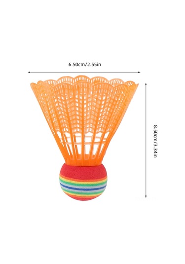 Vkemall 12'li Renkli Eva Malzeme Çocuk Badminto Topu Seti - Eğitim Ve Eğlence İçin Dayanıklı Renkli Kalplerle