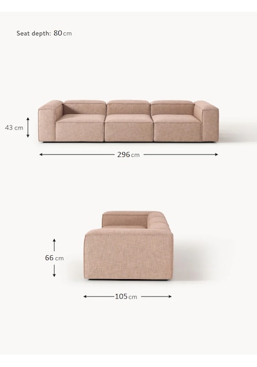 Most Mollis 3 Modül Kanepe Koltuk 09 Bej Keten Kumaş Yataş Süng