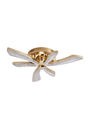 Quinn 6'lı Gold 3 Renkli Modern Plafonyer Led Avize Gold