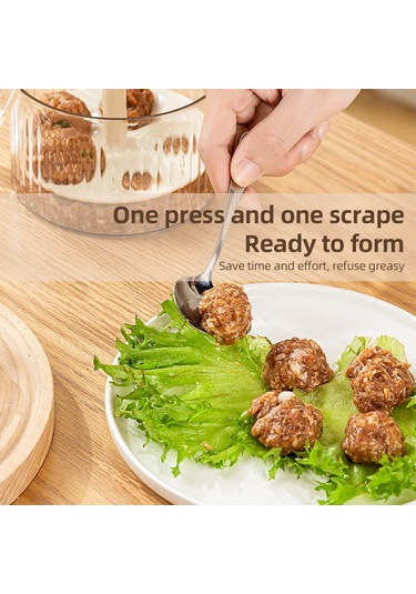 Youmex Ev İçi El Pressli Beş Delikli肉丸oluşturucu, Şeffaf多功能kapaçklı, Manuel Hamur Sıkma, Topak Şekillendirici, Kızartma/halka Pişirme, Karides/balık Çorbası模子, Turuncu Turuncu