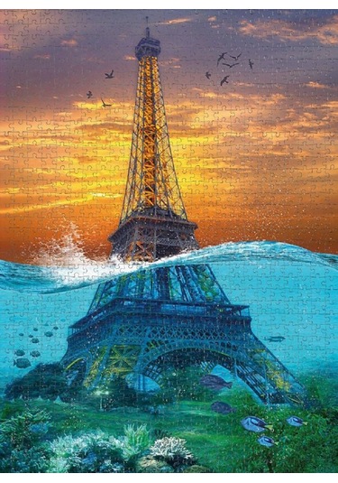Nova 1000 Parça Sürreal Eyfel Kulesi Puzzle