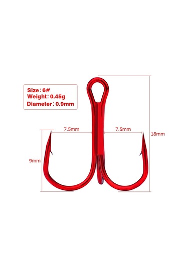 Suntek 100 Adet Deniz Balıkçılığı Kanca Tiz Yüksek 6