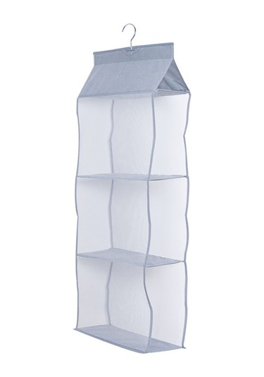 Cbtx 3 Katlı Çanta Asma Organizatör Yerden Tasarruflu Dokunmamış Kumaş Saklama Çantası Gri