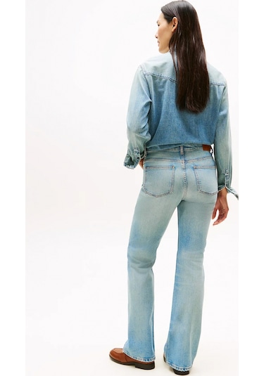 Tommy Hilfiger Lex Denim İspanyol Paça Kadın Jeans Ww0ww456821a4 Mavi