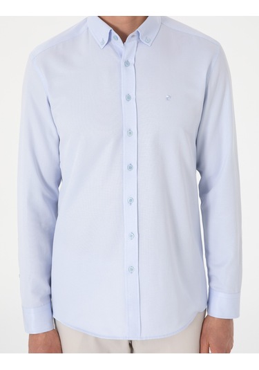 Pierre Cardin Erkek Açık Mavi Gömlek Desenli 50306996-vr003 Açik Mavi