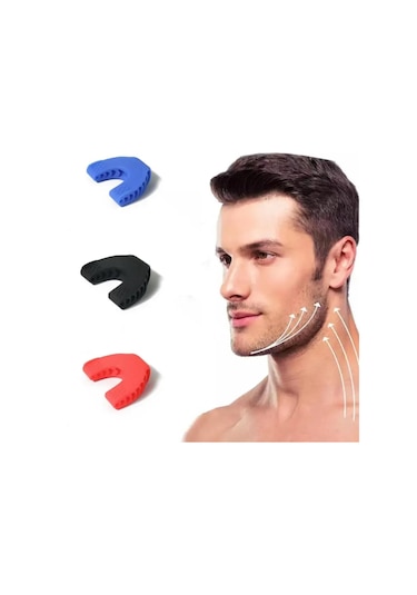 Başlangıç-orta-zor Jawline Face Yoga Çene Kası Egzersiz Topu 3'lü Set