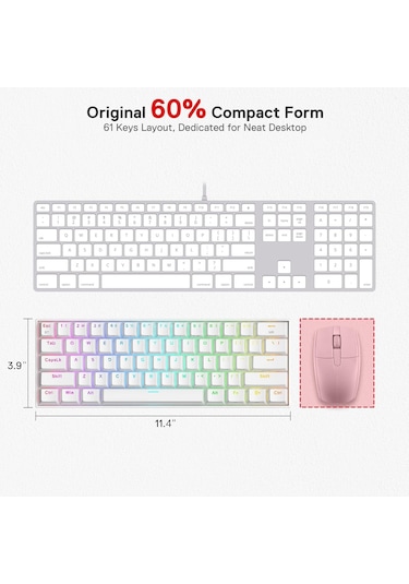 Redragon K530 Draconic%60 Kompakt Rgb Kablosuz, 5.0 Bluetooth Oyu