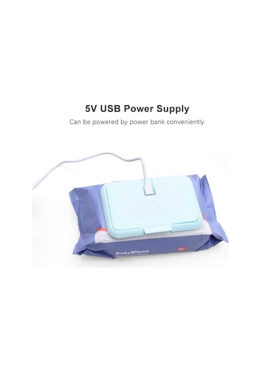 Dianziye Bebek Mendil Isıtıcı Usb 5v Sabit Sıcaklıklı Abs Materyal Beyaz Renkli Isı Tutucu 10'lu Set