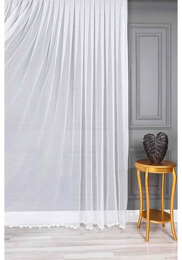 Evdepo Home Kullanıma Hazır Örme Tül Perde (540724560)