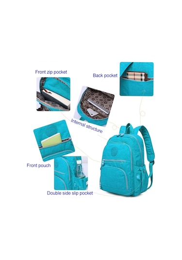 Sones Sırt Çantaları Okul Sırt Çantası Genç Kızlar İçin Kadın Dizüstü Bilgisayar Çantası Seyahat Çantası, Boyut: 27x13x37cm T1368 Gri Diğer