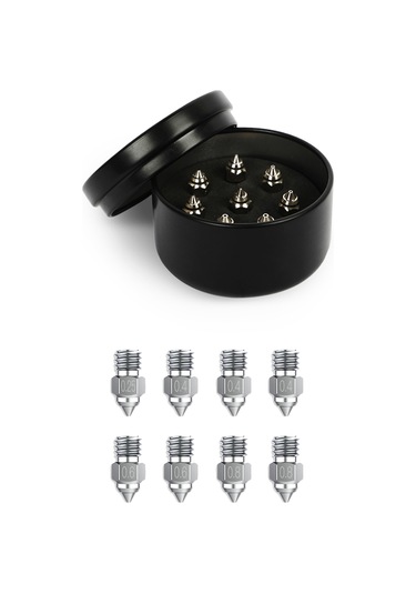 Ximistore9 Creality Bakır Alaşımlı 3d Yazıcı Ağızlıklı Seti - 500 C Isı Dayanımı, Yüksek Isıiletkenlik, 0.25-0.8mm Çaplar, Pla/abs/petg/peek Uyumlu