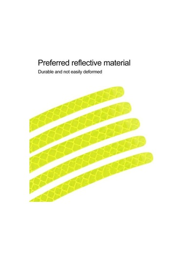 Jms Tekerlek Yansıtıcı Şerit Su Geçirmez Araba Aksesuarları Tekerlek Göbeği Etiketi Sürüş Bandı