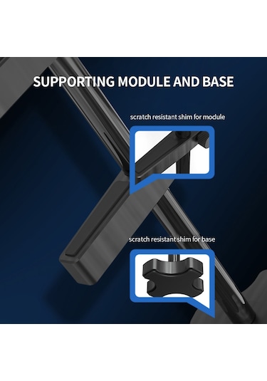 Monyee Alüminyum Gpu Tutucu Stant - Dikey Ekran Kartı Sabitleyici Braketi Siyah Gm961 Modeli Soğutucu Destekleyici