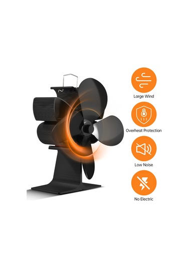 Tenfowee "taşınabilir 4 Kanatlı Isıtıcı Fan - Sessiz Çalışma, Aşırı Isınma Korumalı"
