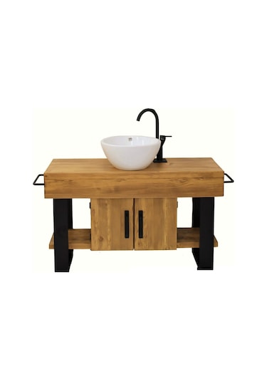 Ntconcept Masif Ağaç Lavabo Dolabı (Hilton) (419438947)