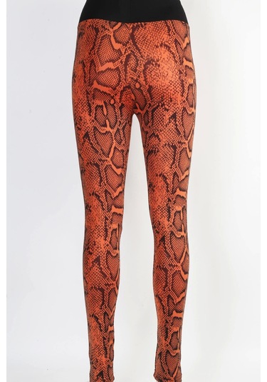 Derya Kurşun Trend Leggings Tayt Trnd03 Turuncu