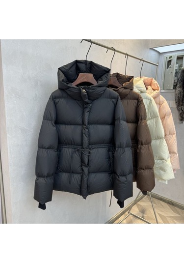 Kış Modası Yüksek Kaliteli Kalın Bel Kadın Pamuklu Ceket Siyah