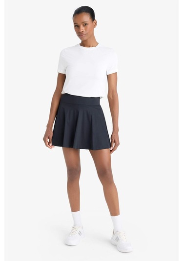 DeFactoFit İçi Taytlı Pileli Mini Etek E3501AX25SMBK81