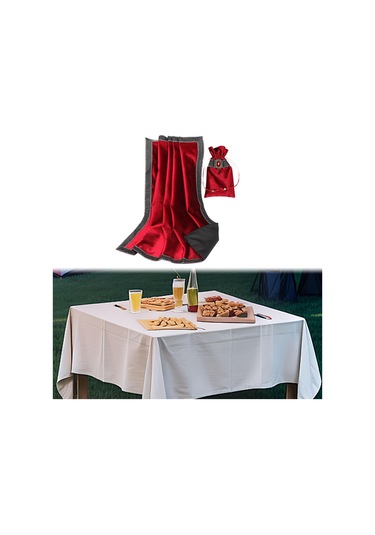 Homyl Sihirbazlar Için Masa Oyunu Aksesuarları Bez Seti Tarots Kırmızı