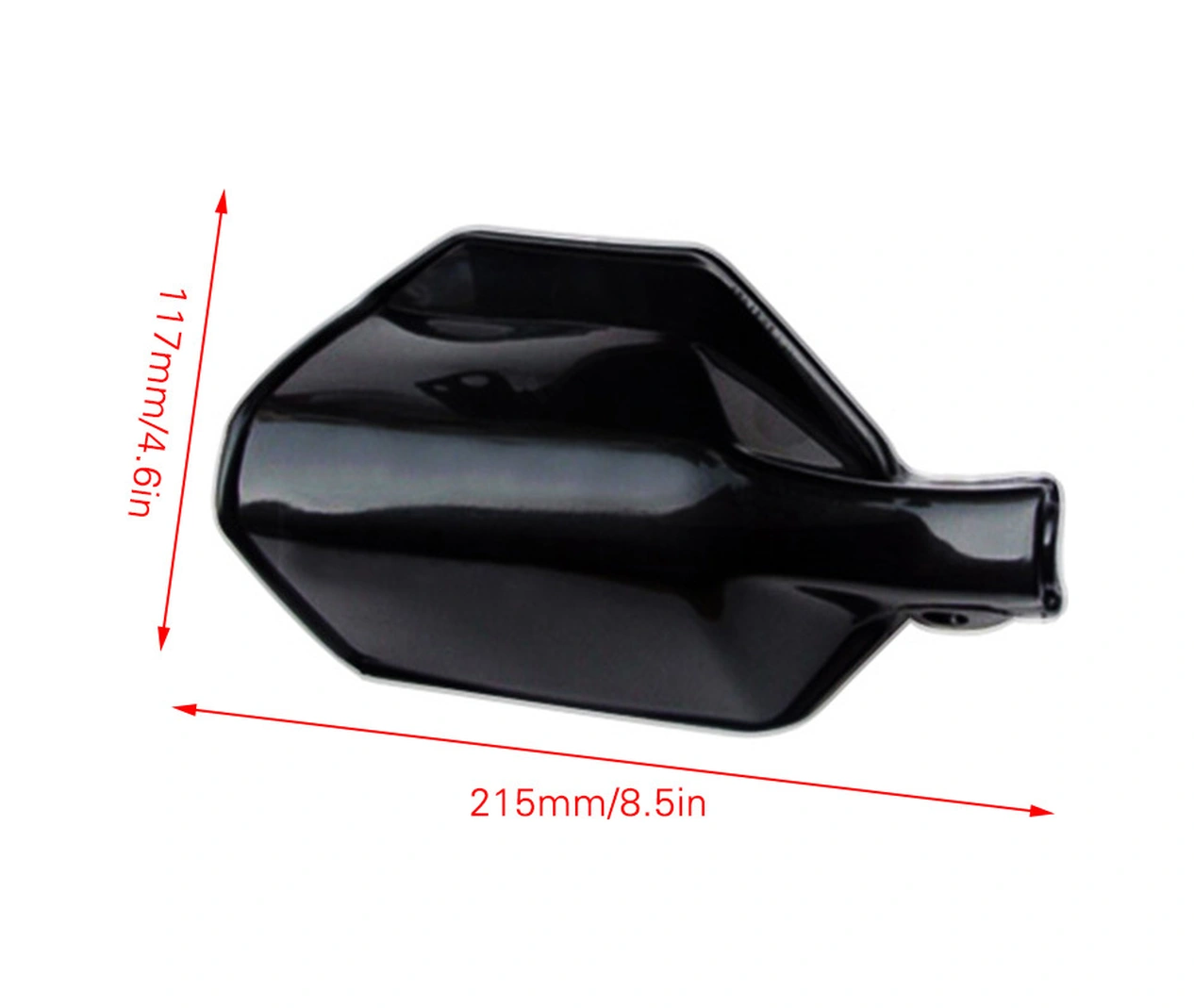 Yunboo Motosiklet, Atv Ve Dirt Bike İçin 22/28mm Direksiyon Koruyucusu - Rüzgar Ve Yaralanmalardan Koruma - Siyah Abs Malzeme