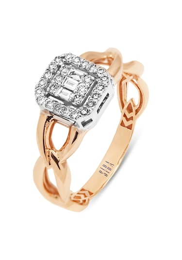 Siramücevherat Halat Baget Yüzük - Rose