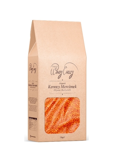 Windy Valley Organik Kırmızı Mercimek 750 G