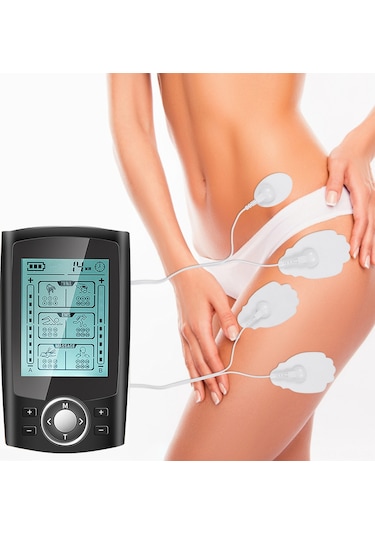 Ruicoo Usb Şarjlı 36 Modlu Tens Ems Akımcısı - Omuz Boyun Masaj Cihazı, 20 Seviye Güç Ayarı, Siyah Taşınabilir Model Siyah