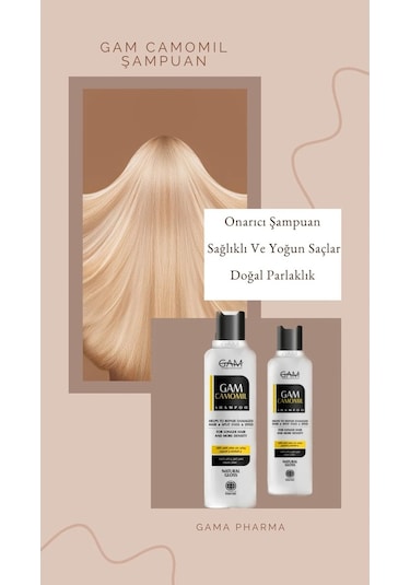 Gam Camomil Hasar Görmüş Saçlar İçin Onarıcı Şampuan 275 ML