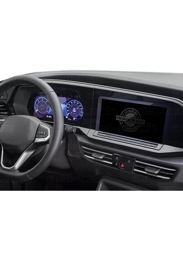 Volkswagen Caddy Uyumlu 10 İnç Dijital Gösterge Ve Navigasyon 9h Nano Ekran Koruyucu 2024-2025