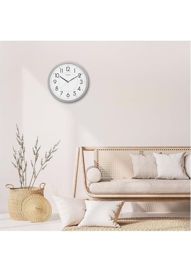 Seiko Qxa629s Sessiz Saniye Lumibrite Dekoratif Duvar Saati Kahverengi