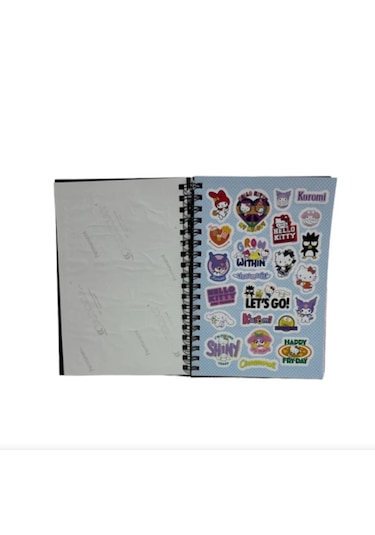 Hello Kitty&kuromi Spiralli Sert Kapak Stickerlı Planner