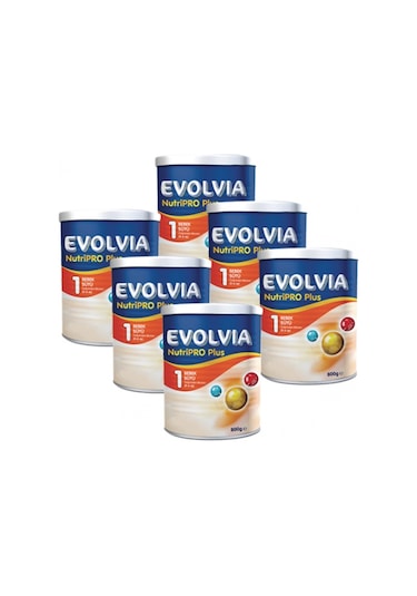 Evolvia Nutripro Plus 1 Bebek Sütü 0 - 6 Ay 6 x 800 G