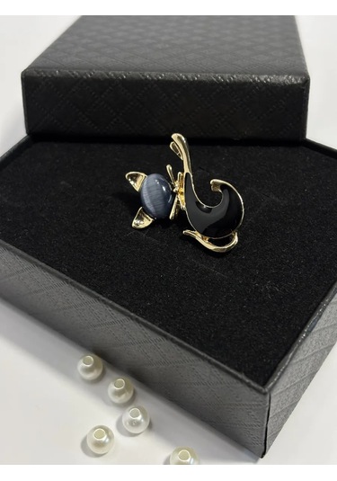 Ollıshop Broş Kedi 259551549 Siyah