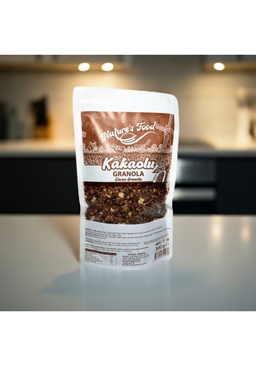 Kakaolu Granola 300gr Katkısız Koruyucusuz A Kalite Ürünlerden Hazırlanmış Doğal İçerik.