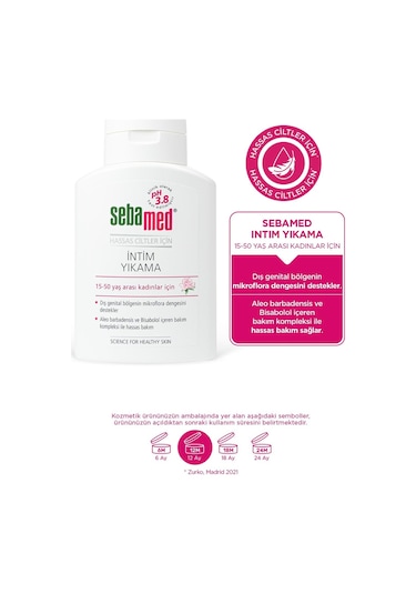 Sebamed İntim Yıkama Jeli - Hassas Ciltler için ph 3.8 Dış Genital Bölge Temizleyici İntim Bakım Ürünü 200 ML