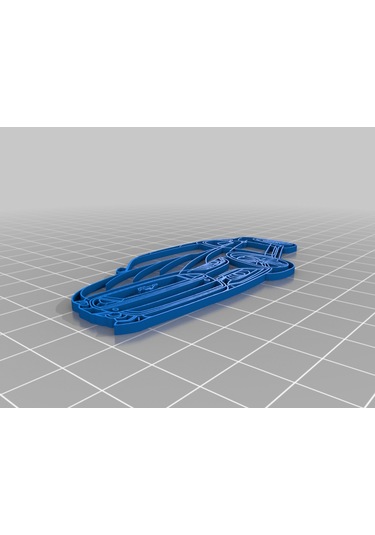 Mustang Silüetli Dekor - 3d Baskı Duvar Süsü 20cm