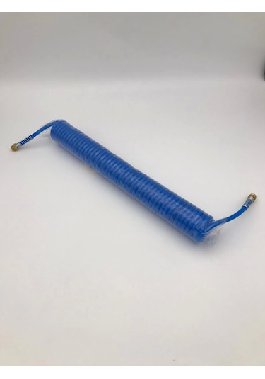 Poliüretan Spiral Hava Hortumu 5x8 7.5 Mt Rekorlu 1/4 Erkek Uçlu