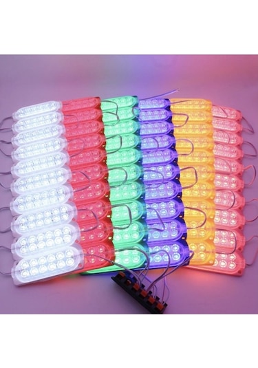 12 Volt 12 Ledli 2.4 Watt Animasyonlu Modül Çakar Kırmızı