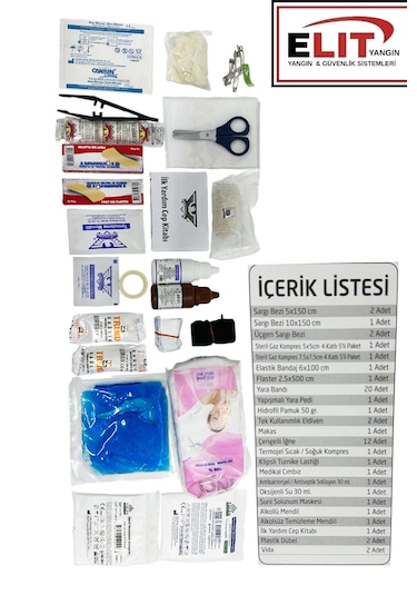 İlk Yardım Çantası Araç Ev İş Yeri Acil Müdahale Çantası İlk Yardım Seti Turuncu