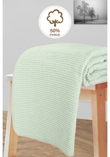 Verra Home Pamuklu Tv Battaniyesi 150 x 200 Yeşil